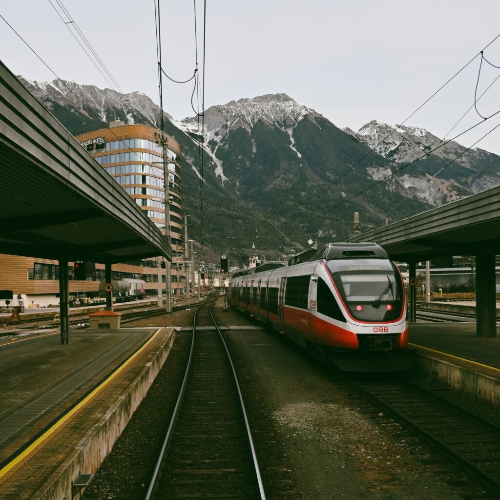 Austrian Alps scenic train from Vienna to Salzburg on Prague Vienna Salzburg Tour Package