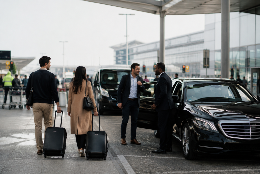 Private cab from Paris airport for passenger transfer